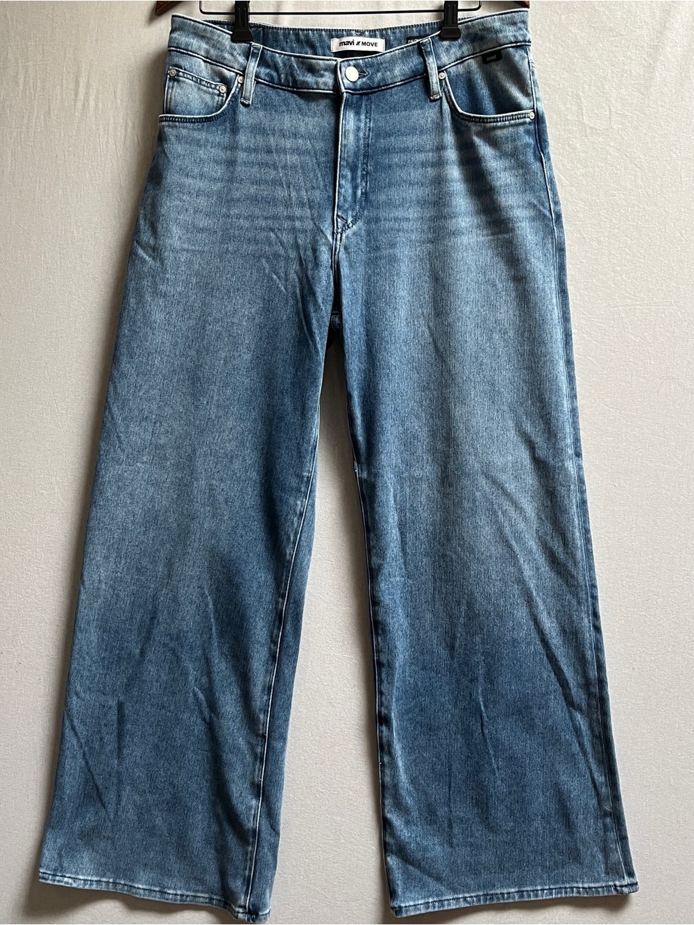 Mavi Move Paloma Mid Rise Wide Leg Stretch Denim Jeans 33